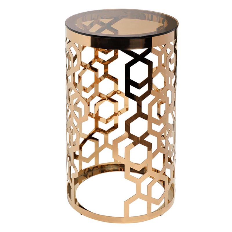 Подставка Yen Geometry pink gold cylinder 70 Глянцевое золото Подставка Yen Geometry pink gold cylinder 70 Глянцевое золото в Брянске | Loft Concept