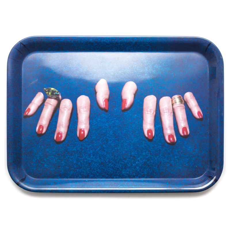 Поднос Seletti Tray Fingers Синий Поднос Seletti Tray Fingers Синий в Брянске | Loft Concept