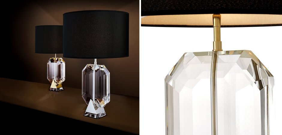 Настольная лампа Eichholtz Table Lamp Emerald Gold & Black - Loft-Concept в Брянске