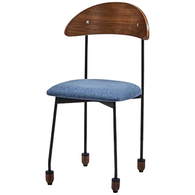 Стул Comhall Stool Коричневый Черный Светло-синий Стул Comhall Stool Коричневый Черный Светло-синий в Брянске | Loft Concept