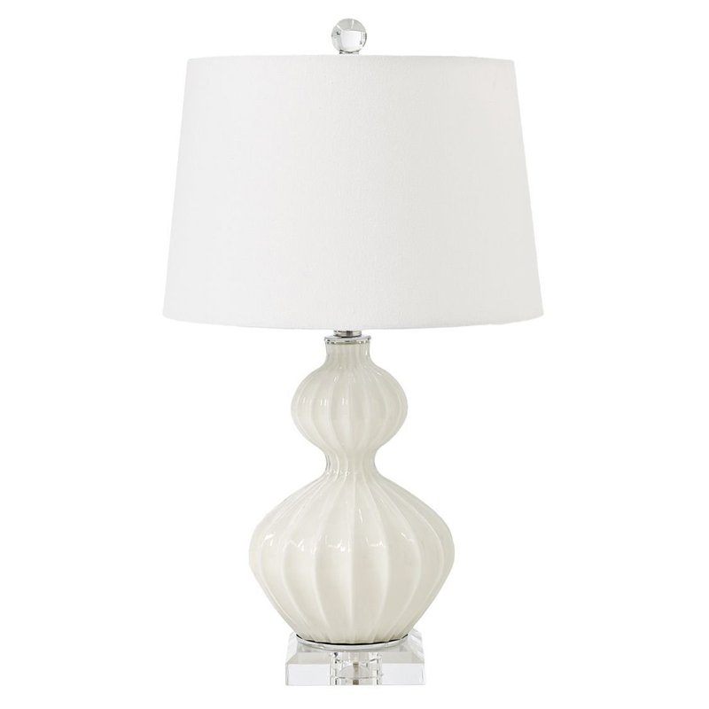 Настольная лампа Loraine White Table lamp Белый Настольная лампа Loraine White Table lamp Белый в Брянске | Loft Concept