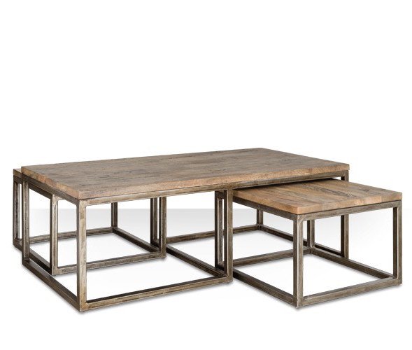 Журнальный стол Industrial Metal Rust Triple Table  в Брянске | Loft Concept 