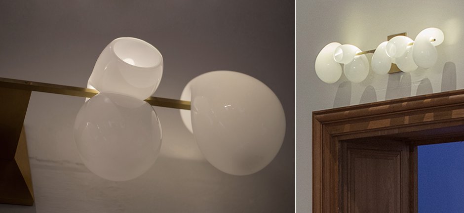 Бра White glass trap 5 Wall Lamp Бра White glass trap 5 Wall Lamp - Loft-Concept в Брянске