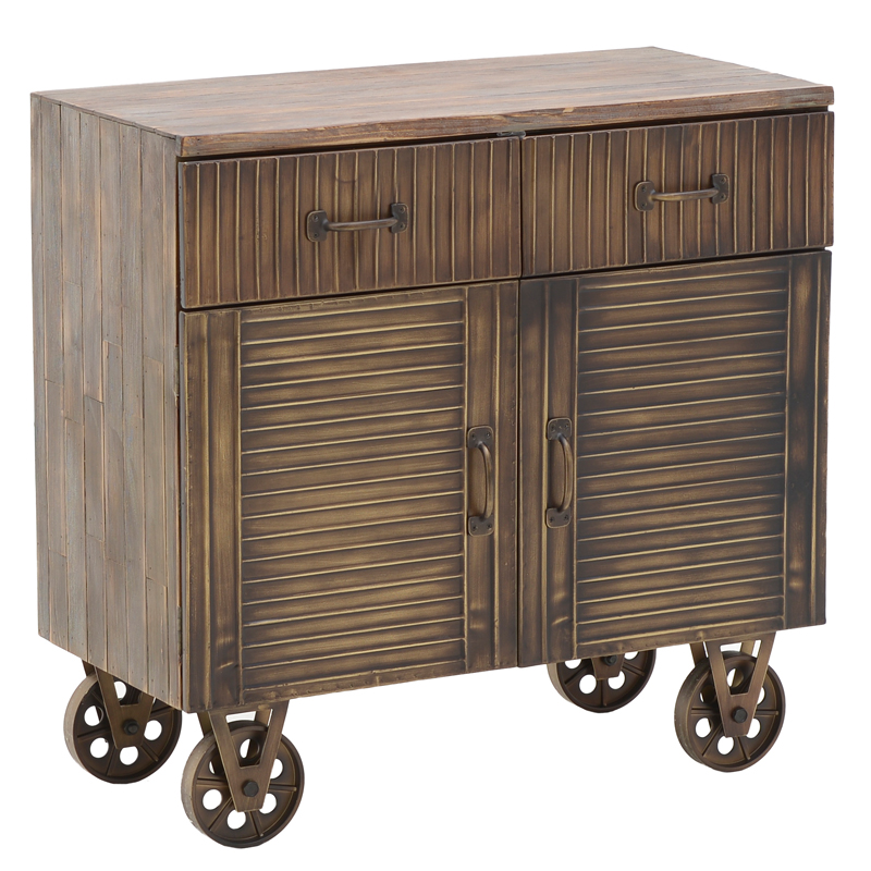 Комод в стиле Лофт на колёсах Mojens Loft Chest of Drawers Темная бронза Коричневый винтаж Комод в стиле Лофт на колёсах Mojens Loft Chest of Drawers Темная бронза Коричневый винтаж в Брянске | Loft Concept
