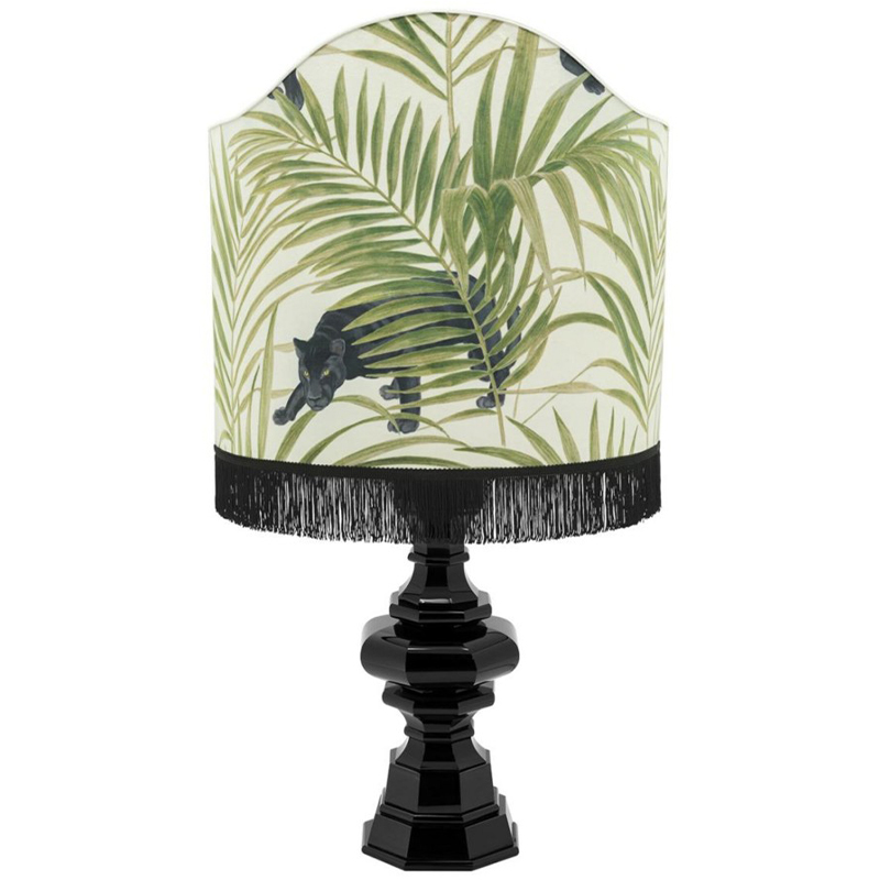 Настольная лампа Table Lamp Empire Scudo White Green Зеленый Белый Черный в Брянске | Loft Concept 
