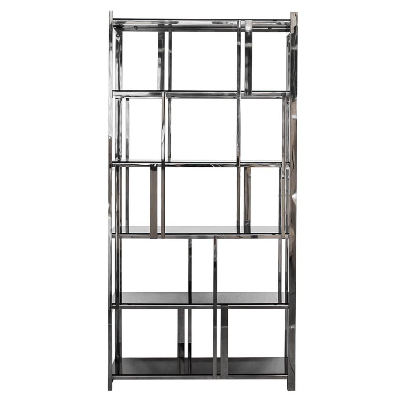 Стеллаж Kenton Rack Хром Черный Стеллаж Kenton Rack Хром Черный в Брянске | Loft Concept