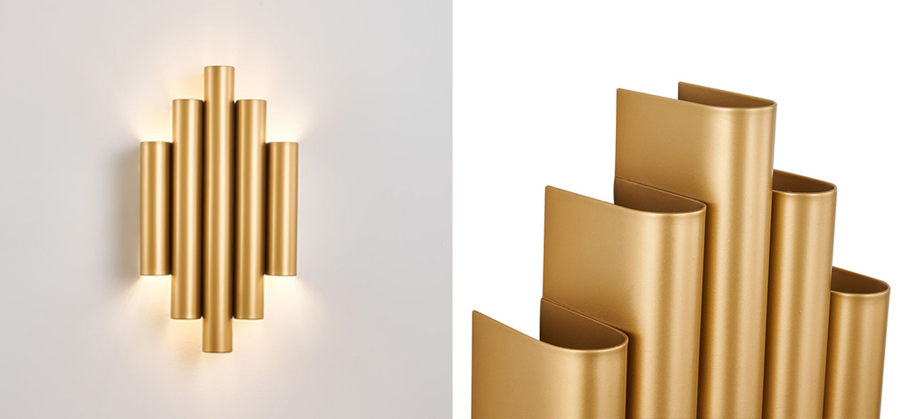 Бра цвета матового золота Equalize - фото