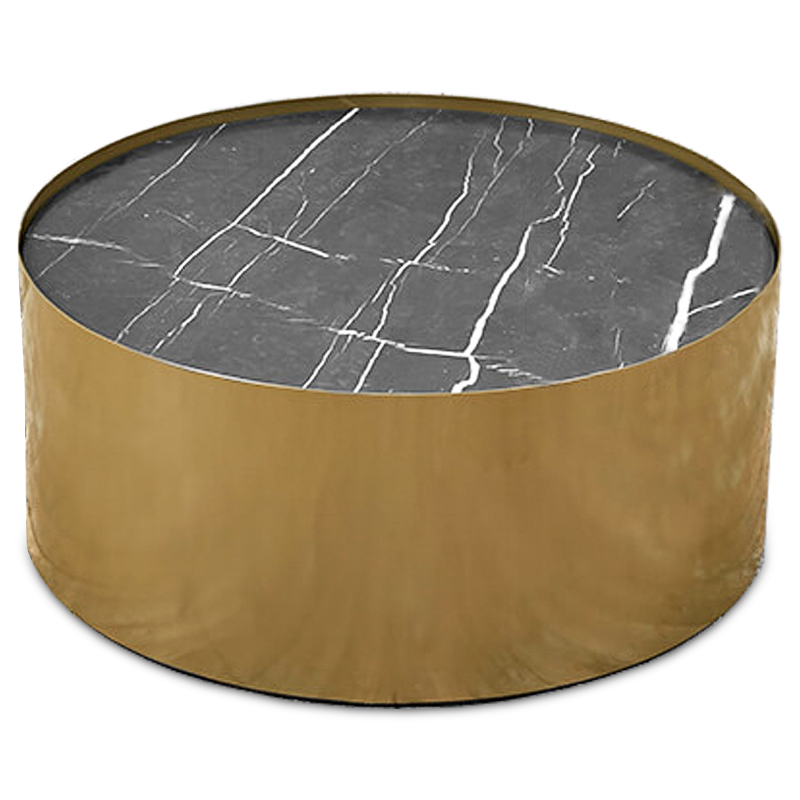 Кофейный стол Cappello Coffee Table Латунь Черный Мрамор Nero Кофейный стол Cappello Coffee Table Латунь Черный Мрамор Nero в Брянске | Loft Concept