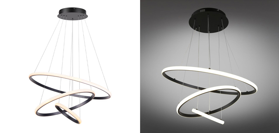 Люстра Ring Horizontal Trio black 60+40+20 Люстра Ring Horizontal Trio black 60+40+20 - Loft-Concept в Брянске