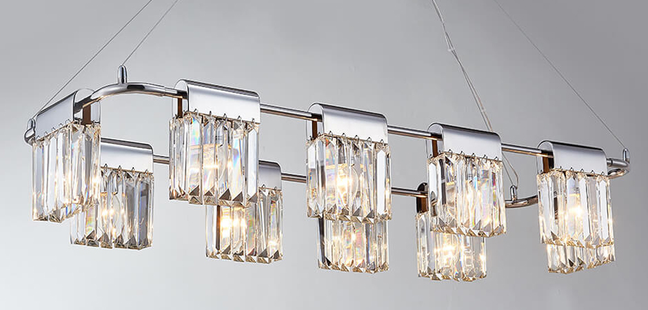 Люстра Crystal Pendants chrome 10 Люстра Crystal Pendants chrome 10 - Loft-Concept в Брянске