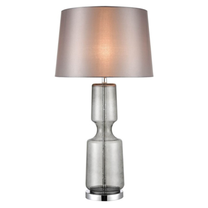 Настольная лампа Серое Стекло Antero Chrome Table Lamp Хром Настольная лампа Серое Стекло Antero Chrome Table Lamp Хром в Брянске | Loft Concept