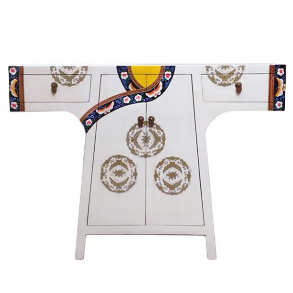 Китайская консоль White oriental robe Белый в Брянске | Loft Concept 