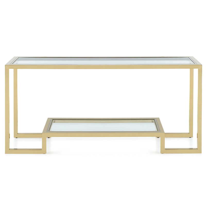 Emma Console Глянцевое золото Прозрачное Стекло Emma Console Глянцевое золото Прозрачное Стекло в Брянске | Loft Concept