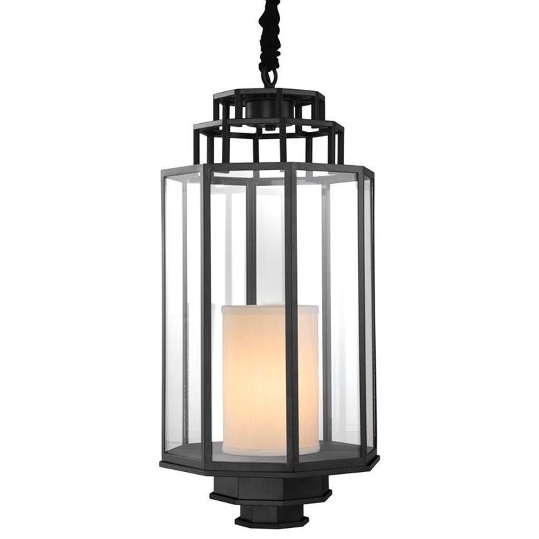 Люстра Lantern Monticello M Черный Прозрачное Стекло Кремовый Люстра Lantern Monticello M Черный Прозрачное Стекло Кремовый в Брянске | Loft Concept
