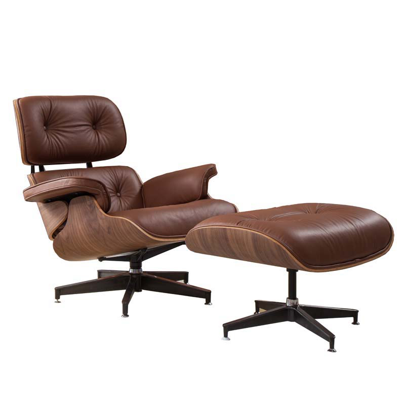 Кресло Eames Lounge Chair & Ottoman light brown Коричневый Кресло Eames Lounge Chair & Ottoman light brown Коричневый в Брянске | Loft Concept