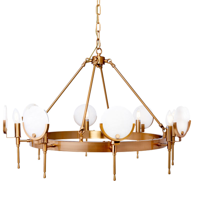 Люстра Levanzo Chandelier 85 Золотой Белое матовое стекло Люстра Levanzo Chandelier 85 Золотой Белое матовое стекло в Брянске | Loft Concept