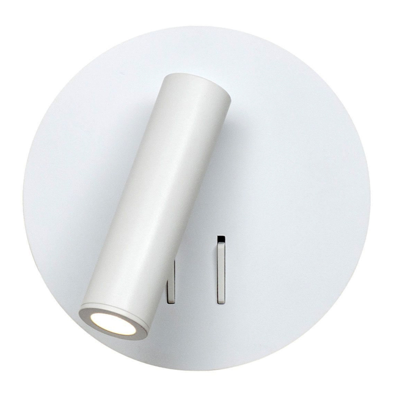 Настенный спот White Circle Spot Wall Lamp Белый Настенный спот White Circle Spot Wall Lamp Белый в Брянске | Loft Concept