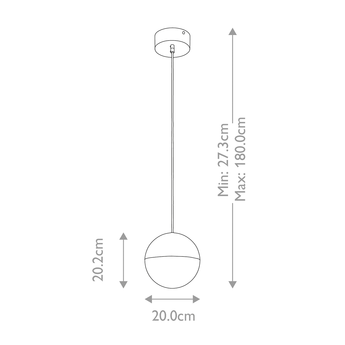 Подвесной светильник со сферическим плафоном из акрила с циркониевыми вкраплениями Kichler в Брянске