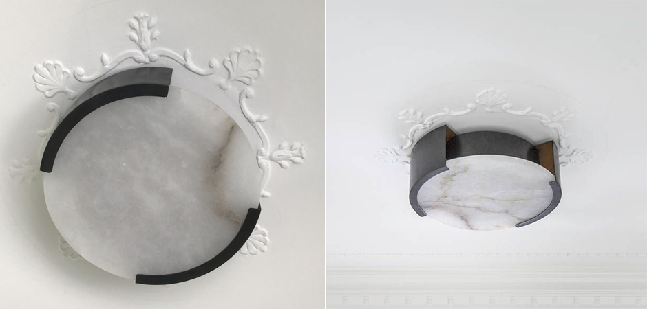 Потолочный светильник Melange Flush Mount Lamp black Потолочный светильник Melange Flush Mount Lamp black - Loft-Concept в Брянске