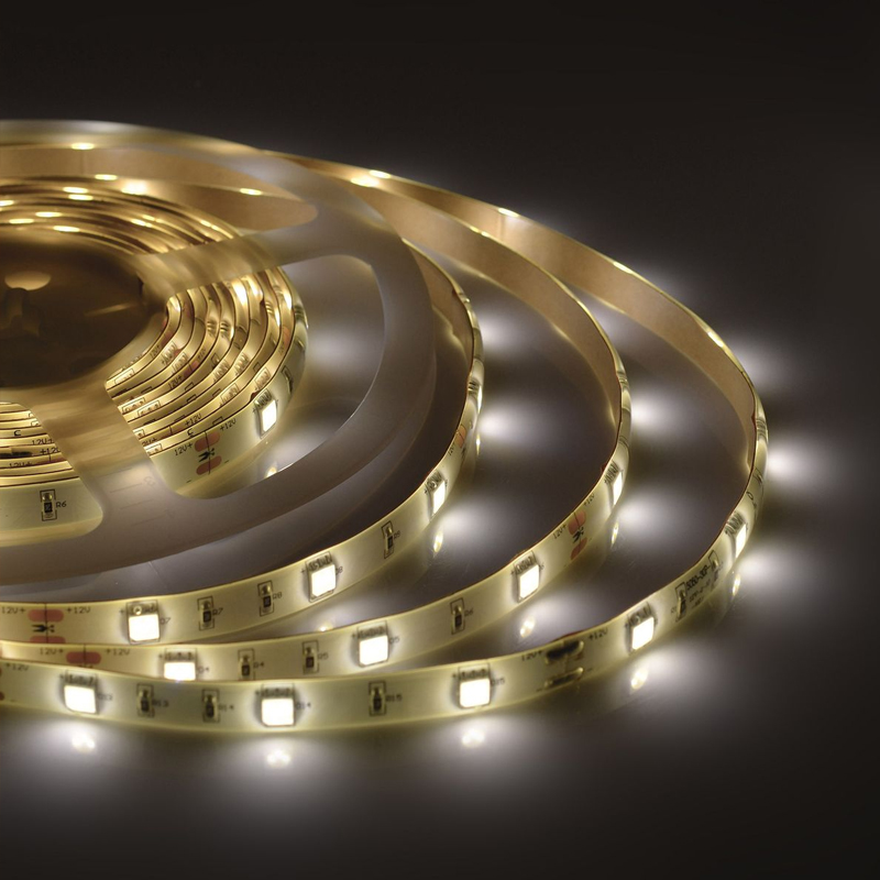 Светодиодная влагозащищенная лента 7,2W/m 30LED/m 5050SMD теплый белый 5M Белый Светодиодная влагозащищенная лента 7,2W/m 30LED/m 5050SMD теплый белый 5M Белый в Брянске | Loft Concept