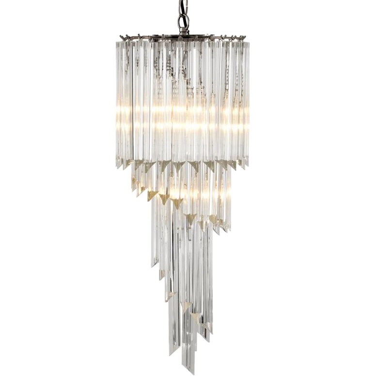 Люстра Chandelier Marino Никель Прозрачный (Transparent) Люстра Chandelier Marino Никель Прозрачный (Transparent) в Брянске | Loft Concept