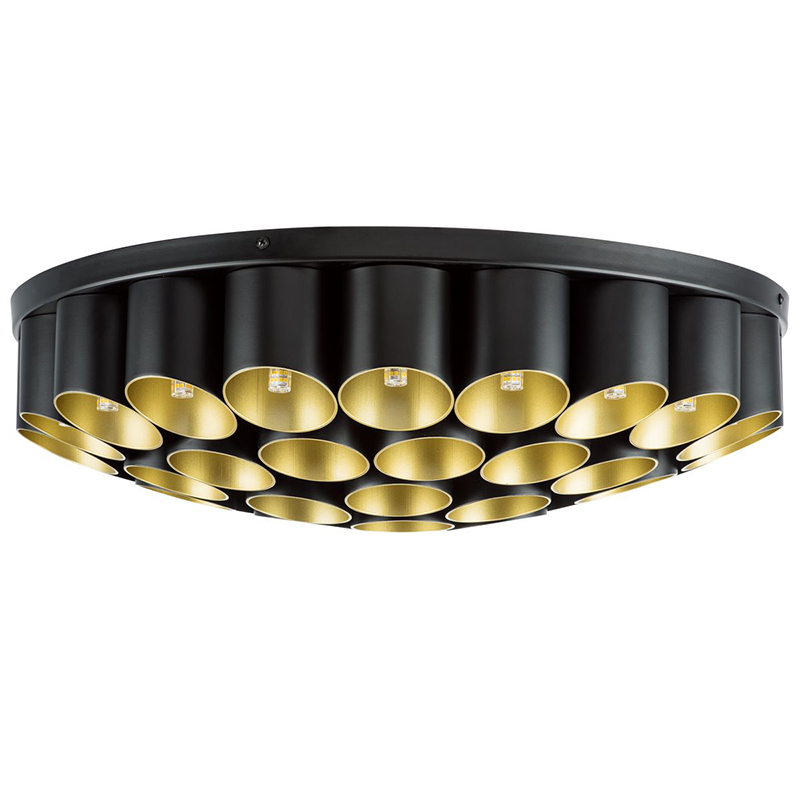 Потолочный светильник Garbi Black Pipe Organ Ceiling Lamp 40 Черный Золотой в Брянске | Loft Concept 
