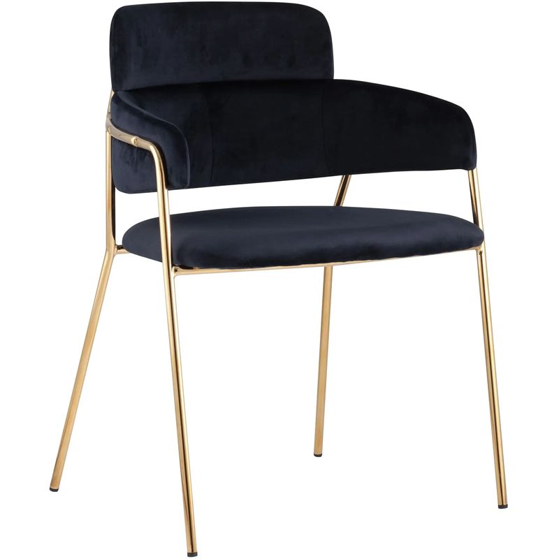 Polina chair Тёмно-синий Велюр Темно-синий Золотой Polina chair Тёмно-синий Велюр Темно-синий Золотой в Брянске | Loft Concept