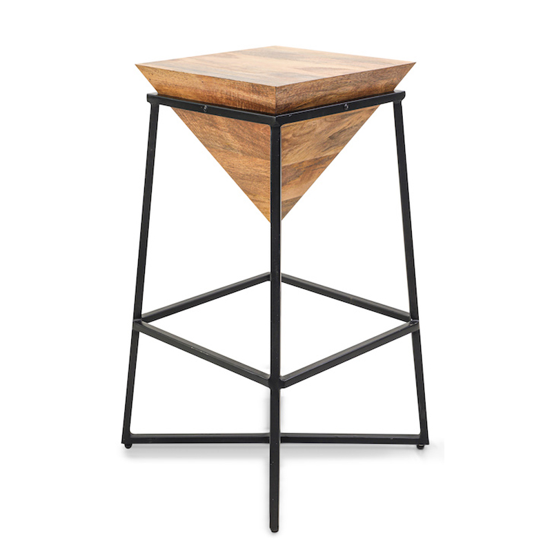 Приставной стол Inverted Pyramid Side Table light Черный Бежевый в Брянске | Loft Concept 