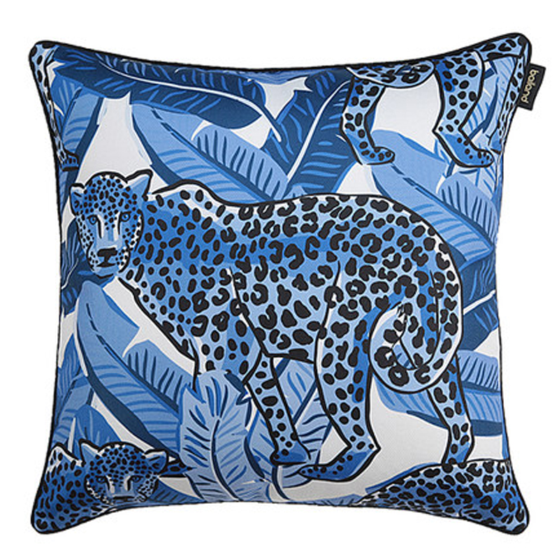 Подушка Pillow Indigo leopard Синий Белый Подушка Pillow Indigo leopard Синий Белый в Брянске | Loft Concept