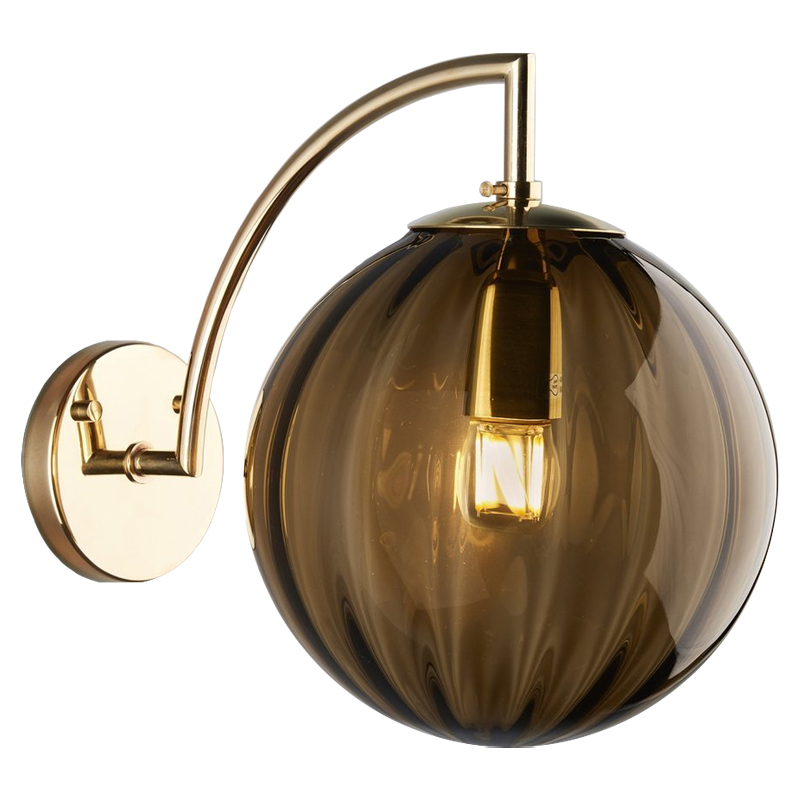 Бра Hector Sconce Amber Глянцевое золото Янтарь (Amber) Бра Hector Sconce Amber Глянцевое золото Янтарь (Amber) в Брянске | Loft Concept