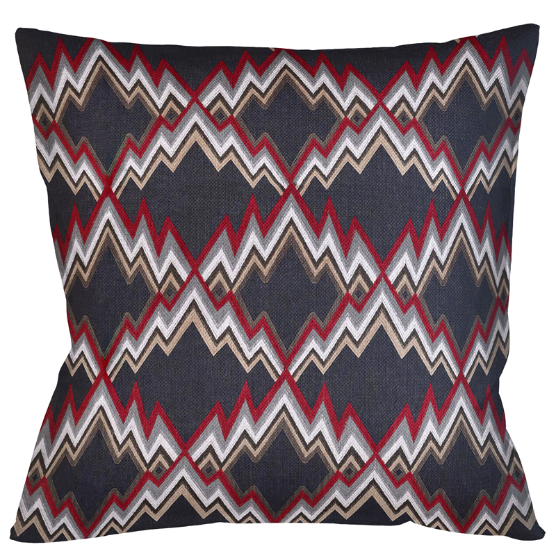 Декоративная подушка Ikat Pattern Темно-синяя Темно-синий Декоративная подушка Ikat Pattern Темно-синяя Темно-синий в Брянске | Loft Concept
