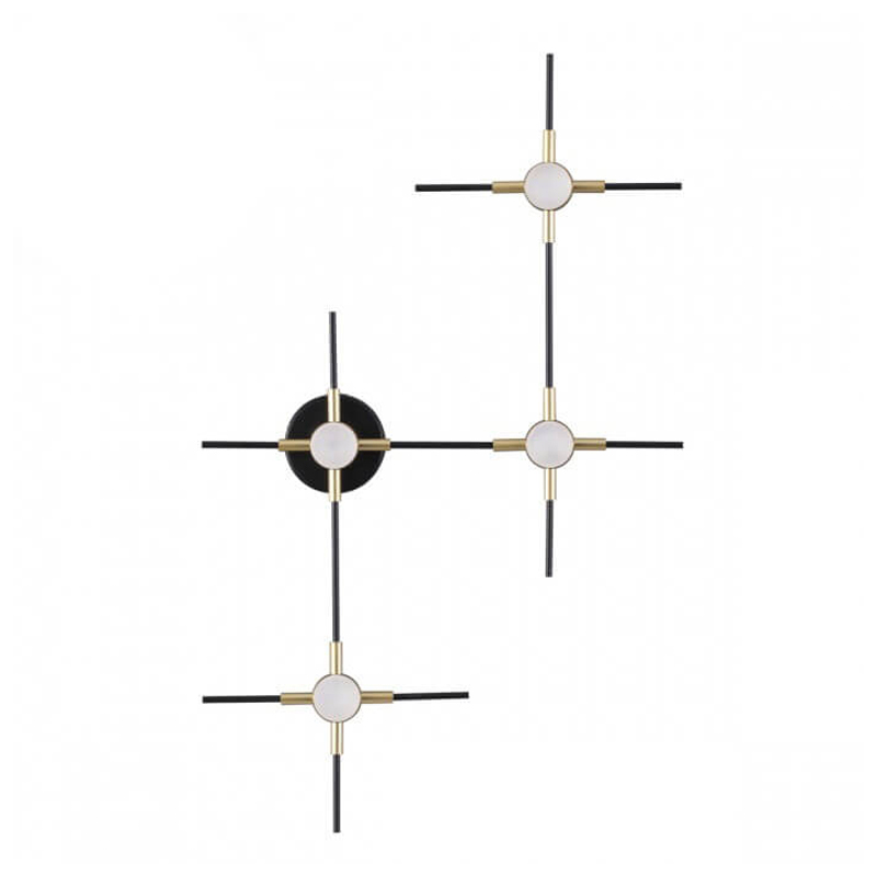 Бра Ake Sconce Черный Белый Золотой Бра Ake Sconce Черный Белый Золотой в Брянске | Loft Concept