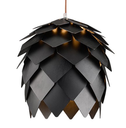 Подвесной светильник Crimea Pine Cone Black Черный Подвесной светильник Crimea Pine Cone Black Черный в Брянске | Loft Concept