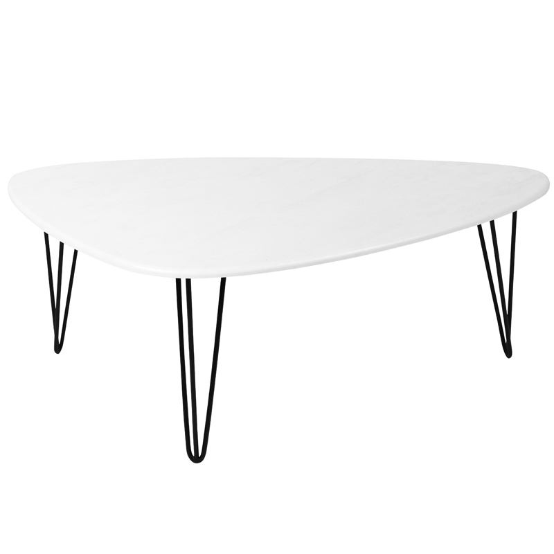 Кофейный стол Dorian Coffee Table white Белый бетон Кофейный стол Dorian Coffee Table white Белый бетон в Брянске | Loft Concept