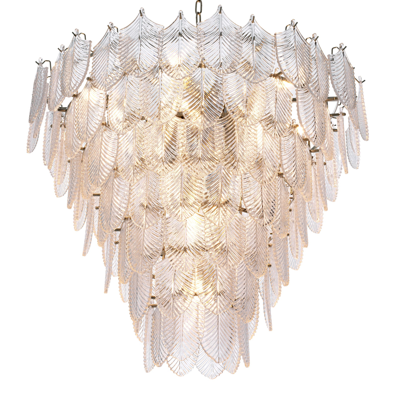 Люстра Eichholtz Chandelier Verbier L clear Никель Прозрачный Люстра Eichholtz Chandelier Verbier L clear Никель Прозрачный в Брянске | Loft Concept