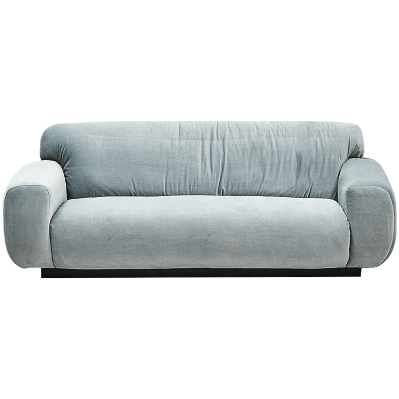 Диван Inesia Sofa Голубой пастельный Черный в Брянске | Loft Concept 