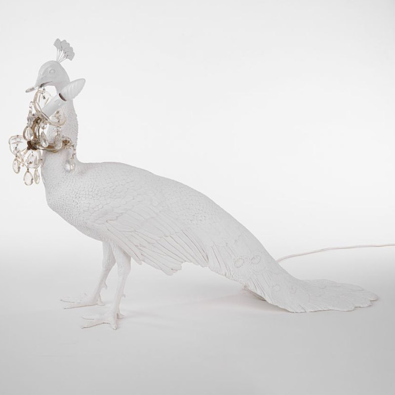 Настольная лампа Seletti Peacock Led Lamp Белый в Брянске | Loft Concept 