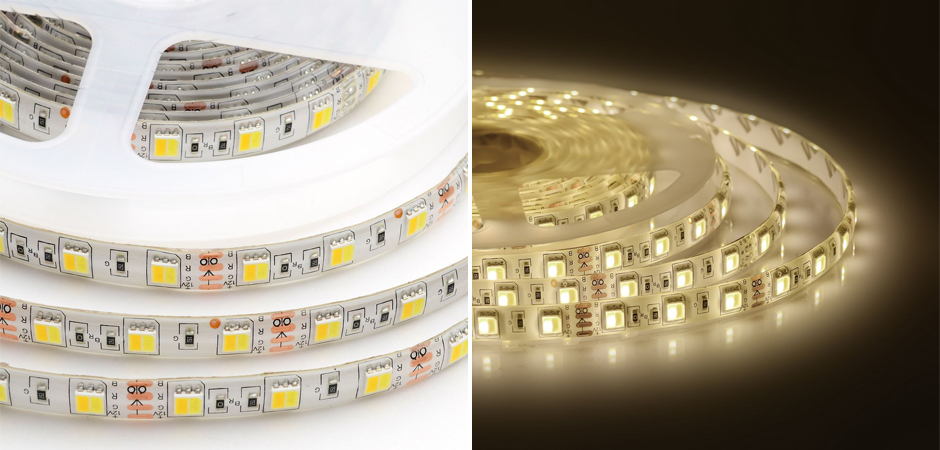 Светодиодная влагозащищенная лента 14,4W/m 60LED/m 5050SMD холодный белый/теплый белый 5M Светодиодная влагозащищенная лента 14,4W/m 60LED/m 5050SMD холодный белый/теплый белый 5M - Loft-Concept в Брянске