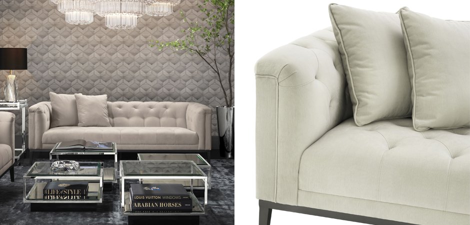 Диван Eichholtz Sofa Cesare Beige Диван Eichholtz Sofa Cesare Beige - Loft-Concept в Брянске