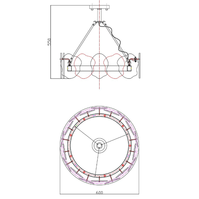 Люстра Мрамор Lucretia Marble Round Chandelier 60 см Люстра Мрамор Lucretia Marble Round Chandelier 60 см в Брянске
