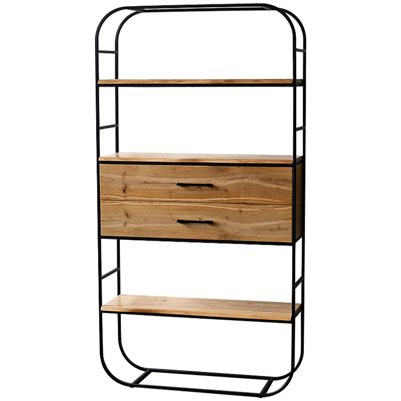 Стеллаж Glenn Industrial Metal Rust Two Drawers Rack Древесина Черный Стеллаж Glenn Industrial Metal Rust Two Drawers Rack Древесина Черный в Брянске | Loft Concept