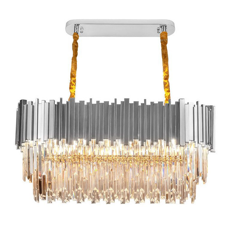 Большая многоярусная люстра Cascade Glass Metal Luxxu Chandelier 100 Silver Серебряный Прозрачное Стекло Большая многоярусная люстра Cascade Glass Metal Luxxu Chandelier 100 Silver Серебряный Прозрачное Стекло в Брянске | Loft Concept