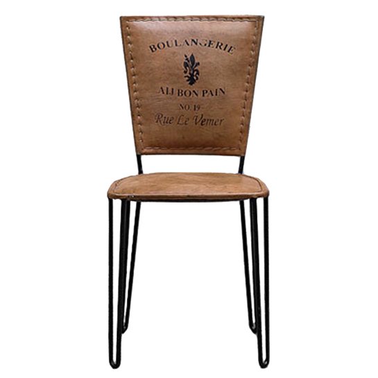 Стул Leather chair vintage No 19 Коричневый Черный Стул Leather chair vintage No 19 Коричневый Черный в Брянске | Loft Concept