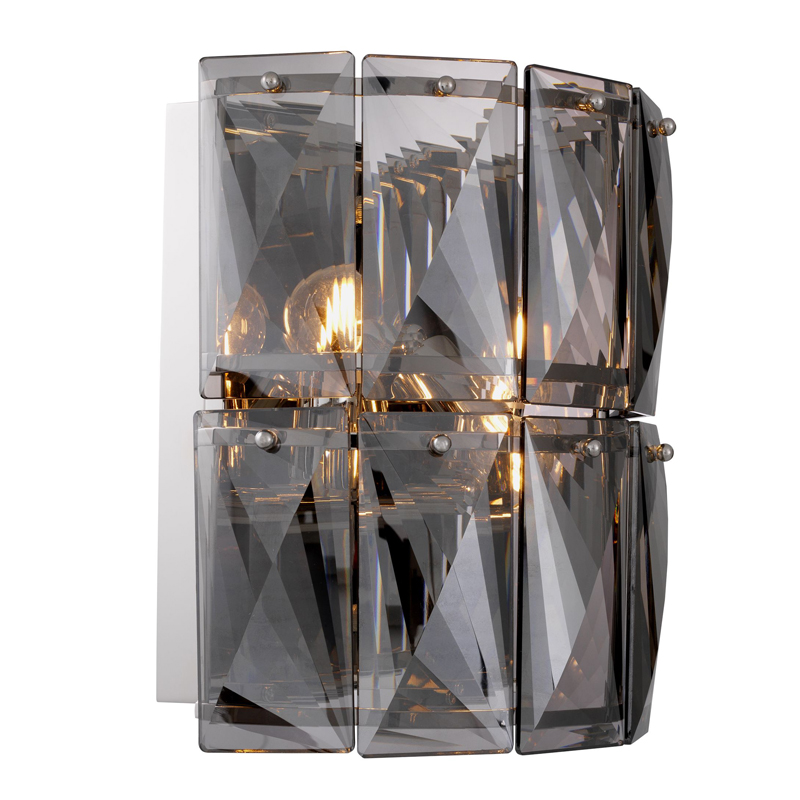 Бра Wall Lamp Amazone smoke Никель Стекло Смок Бра Wall Lamp Amazone smoke Никель Стекло Смок в Брянске | Loft Concept