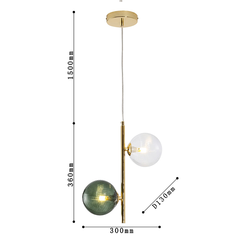 Подвесной светильник Bolle Multi Color hanging 2 lamp Подвесной светильник Bolle Multi Color hanging 2 lamp в Брянске