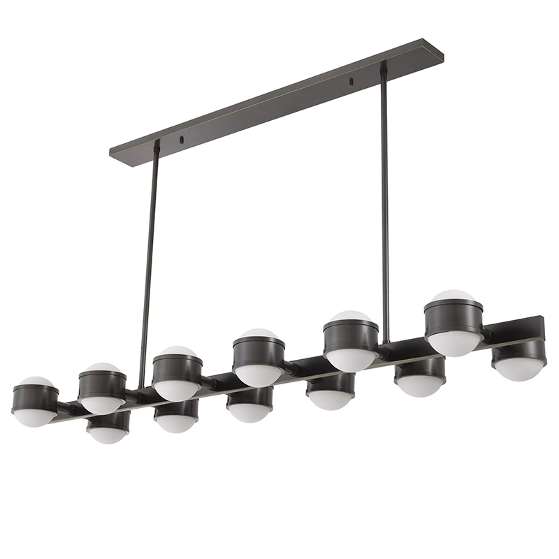 Люстра Eichholtz Chandelier Aldo Черный Темная бронза Белый Люстра Eichholtz Chandelier Aldo Черный Темная бронза Белый в Брянске | Loft Concept