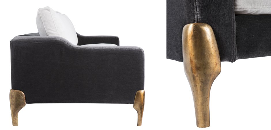 Диван Brass Legs Shovels Диван Brass Legs Shovels - Loft-Concept в Брянске