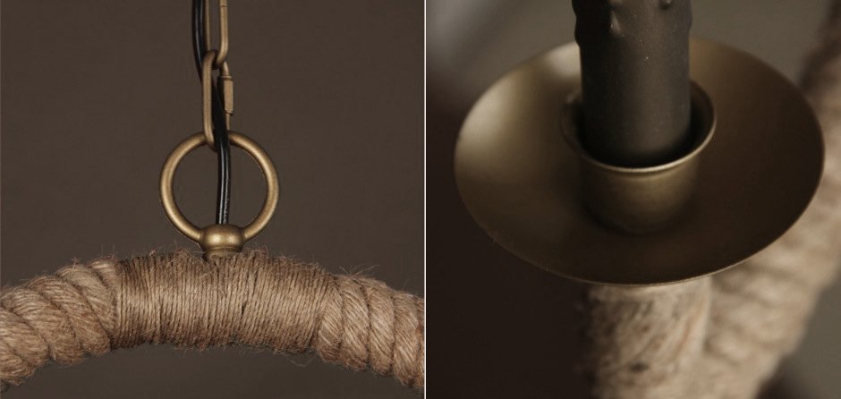 Подвесной светильник Oval Loft Rope Light Подвесной светильник Oval Loft Rope Light - Loft-Concept в Брянске