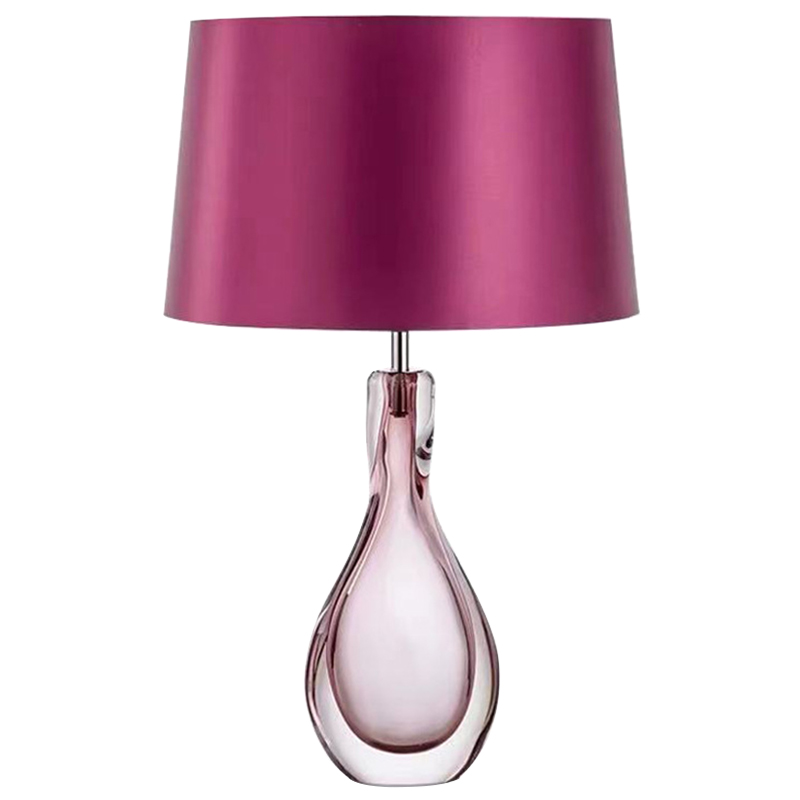 Настольная лампа Crystal Table Lamp Hot Pink Розовый Настольная лампа Crystal Table Lamp Hot Pink Розовый в Брянске | Loft Concept