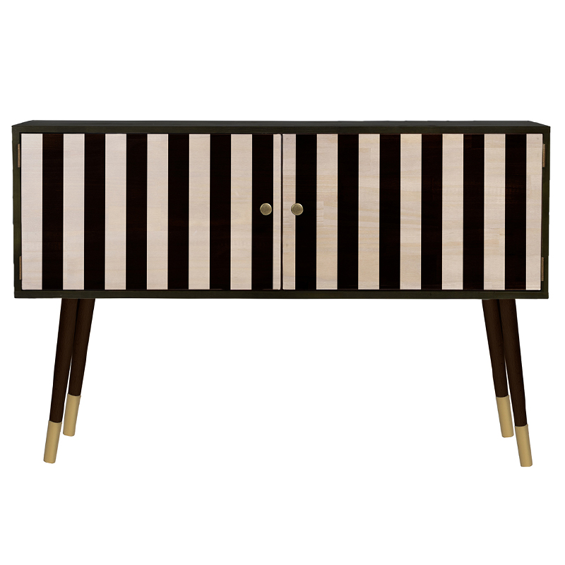 Комод длинный с 2-мя дверцами Rutledge Chest of Drawers Черный Бежевый Золотой Комод длинный с 2-мя дверцами Rutledge Chest of Drawers Черный Бежевый Золотой в Брянске | Loft Concept